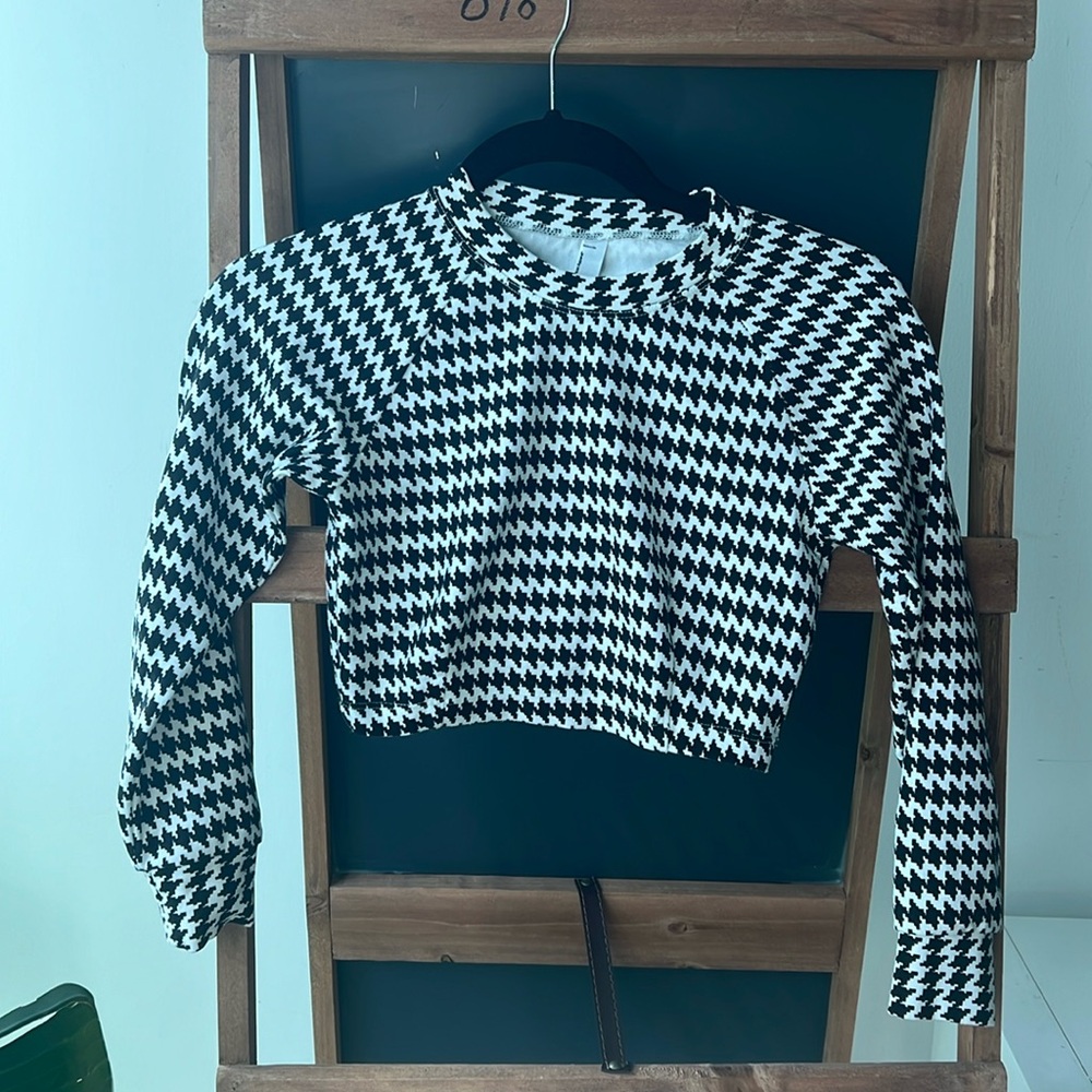 American Apparel Houndstooth Top